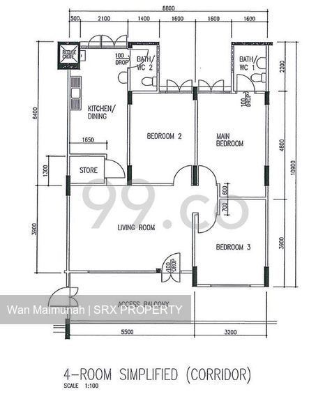 Blk 347 Woodlands Avenue 3 (Woodlands), HDB 4 Rooms #198368012